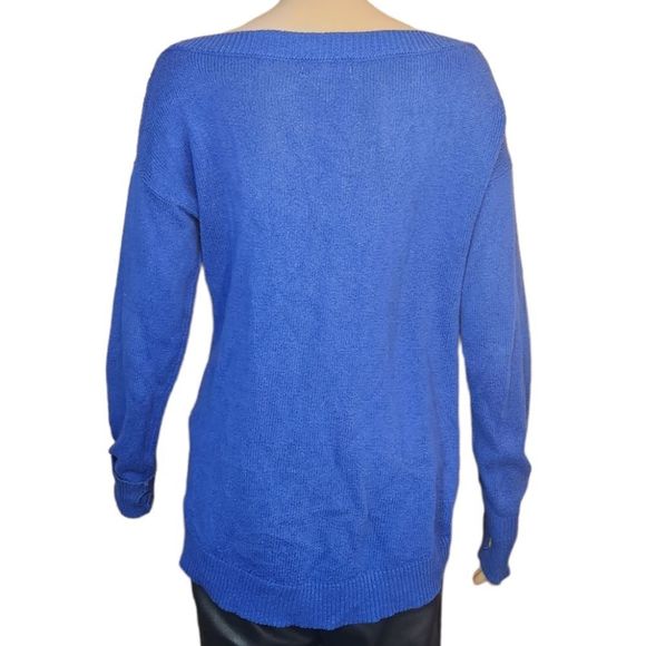 If It Were Me Sweater Boat Neckline Blue Womens See measurements - Picture 7 of 12